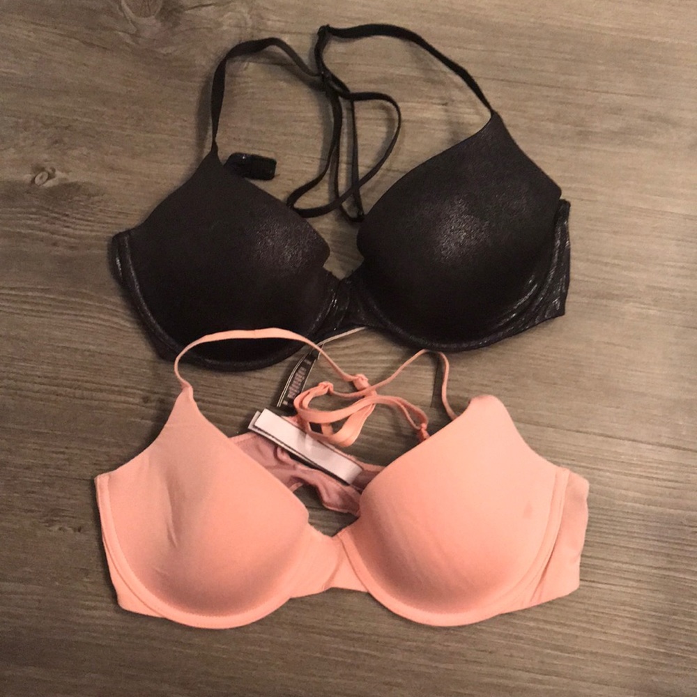 Victoria Secret Bras- Black and Pink